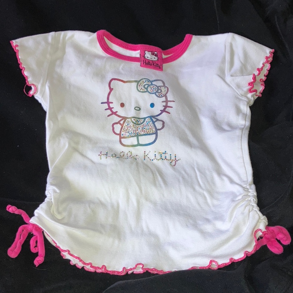 Hello Kitty size 6 X preowned ties at side
